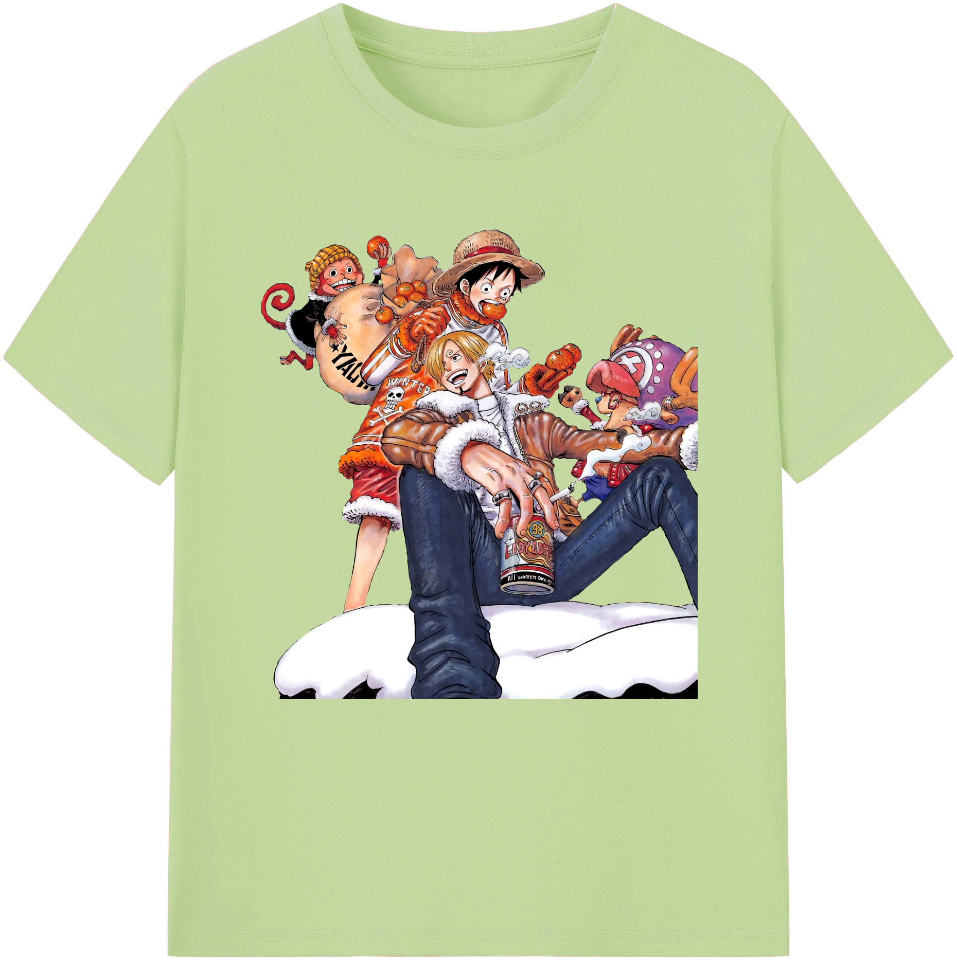 ワンピース サンジ ONE PIECE Sanji 綿100％半袖Tシャツ（フロントプリント）